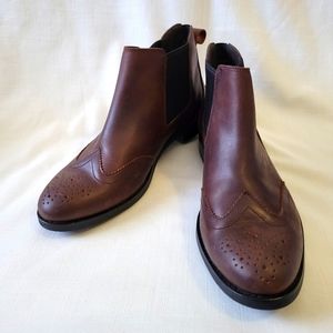 Women's Sperry Fairpoint Chelsea Brown Leather Boot size 9.5